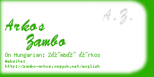 arkos zambo business card